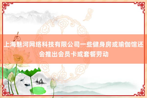 上海魅河网络科技有限公司一些健身房或瑜伽馆还会推出会员卡或套餐劳动
